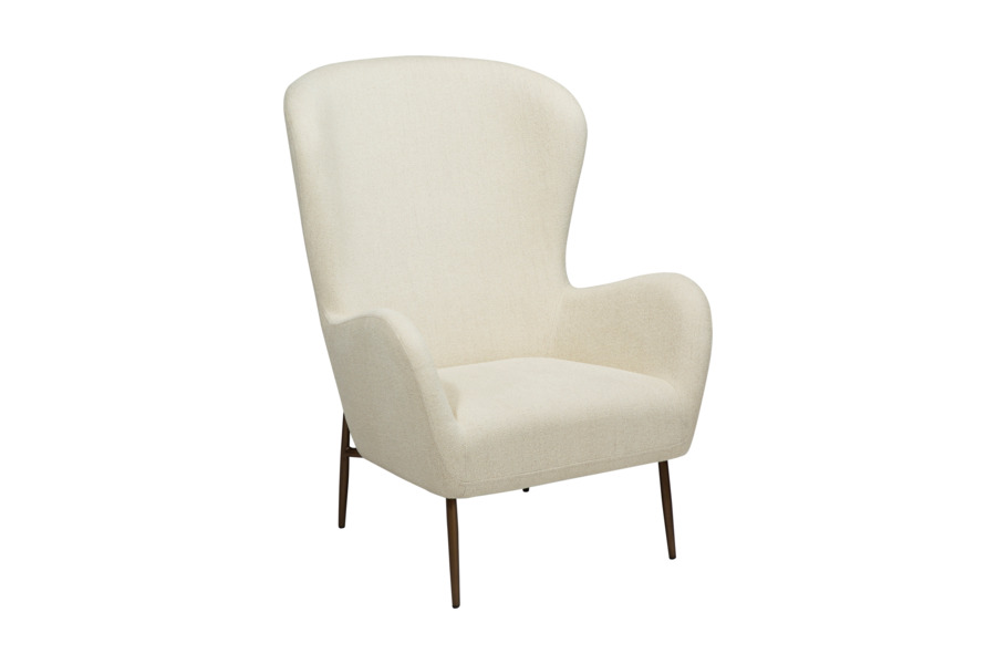 Πολυθρόνα GLAM Bone white High Back