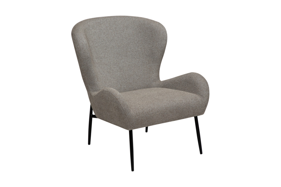 Πολυθρόνα GLAM Pebble Earth Bouclé Lounge Chair Low Back
