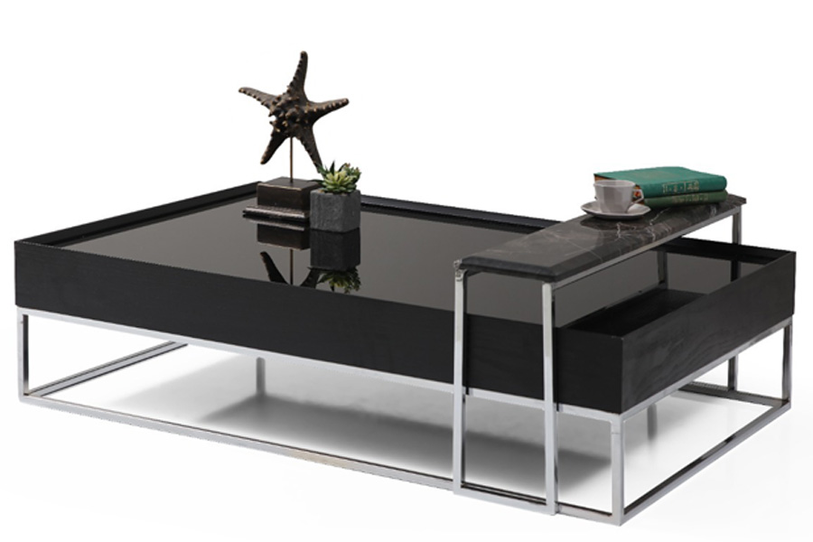 Τραπεζάκι σαλονιού Crown Black