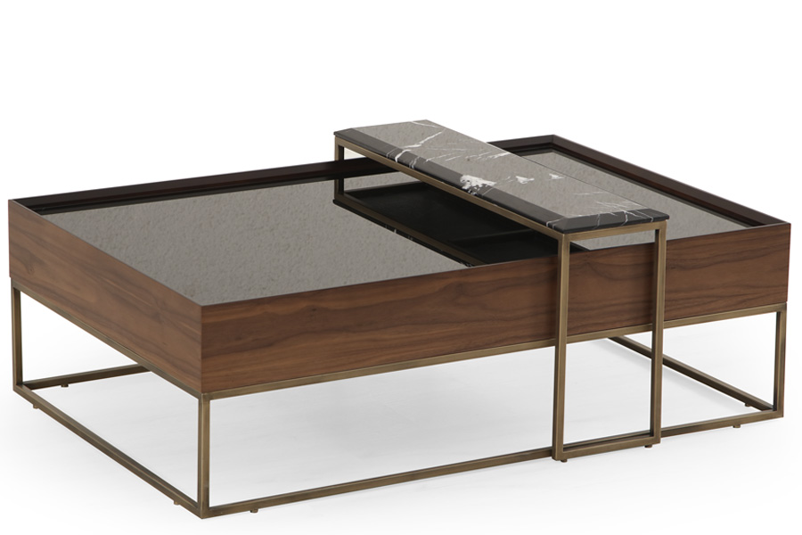 Τραπεζάκι σαλονιού Crown Brass