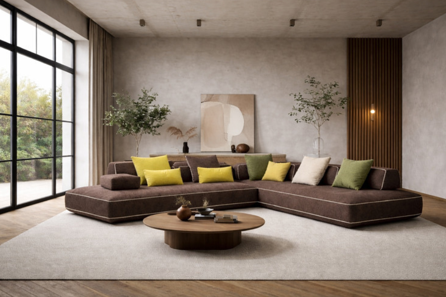 Γωνιακός Καναπές Pyramid