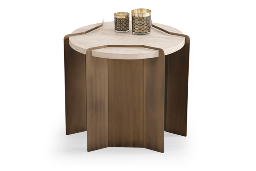 Βοηθητικό Τραπεζάκι Molly Traverten