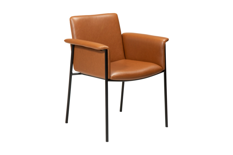 Καρεκλοπολυθρόνα Τραπεζαρίας Vale Vintage Light Brown