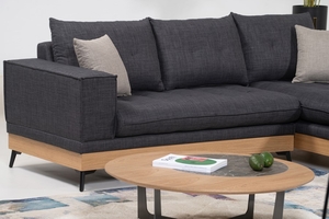 Τραπεζάκι σαλονιού Koupa φυσικού ξύλου δρύς COF-0961-0097 Efdeco