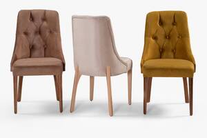 Καρέκλα τραπεζαρίας Bloom 2 Μόκα CHA-0915-01561 Efdeco