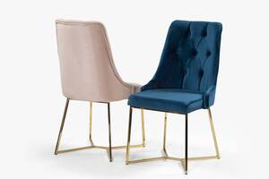 Καρέκλα τραπεζαρίας Metallic Εκρού CHA-0915-01512 Efdeco