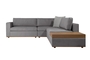 Γωνιακός καναπές Cozy Γκρί Σκούρο COR-0260-00011 Efdeco Image 3