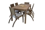 Rectangle, solid wood dining set STA-0888-0002 Efdeco Image 2