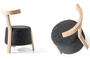 No 165, Stool with backrest ARM-0624-0050 Efdeco Image 2