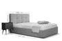 Freedom Upholstered Bed BED-9102-0056 Efdeco Image 4