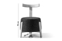 No 165, Stool with backrest ARM-0624-0050 Efdeco Image 3