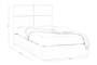 Robin Upholstered Bed BED-0186-0033 Efdeco Image 2