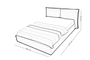 Lazio Upholstered Bed BED-0213-0019 Efdeco Image 2