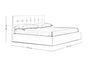 Ντυμένο κρεβάτι  Napoli BED-0213-0020 Efdeco Image 2
