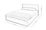 Terni Upholstered Bed BED-0213-0021 Efdeco Image 2
