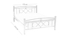 Μεταλλικό κρεβάτι Billi BED-0187-0026 Efdeco Image 2