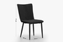 Topic Dining Chair (Blue) CHA-0346-0142 Efdeco Image 3