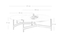 Vitoria, natural wood coffee table COF-0186-0019 Efdeco Image 3