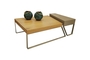 Double, natural wood coffee table COF-0911-0049 Efdeco