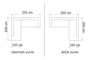 Σαλόνι Γωνία Ibiza με σκαμπό 255 Χ 200 Χ 93 COR-0213-0033 Efdeco Image 9