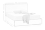 Times Upholstered Bed BED-0213-0039 Efdeco Image 2