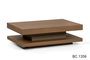 Τραπεζάκι σαλονιού Folder ξύλινο με  λάκα COF-0186-0061 Efdeco Image 2