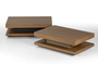 Τραπεζάκι σαλονιού Folder ξύλινο με  λάκα COF-0186-0061 Efdeco Image 6