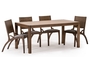 Rectangle, solid wood dining set STA-0888-0002 Efdeco