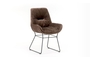 Armchair lined with waterproof and stainless velvet fabric (Brown) HD6916C Efdeco