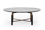 Pot, Oak Wood with Ceramic Surface Coffee Table (100x100x35 cm) COF-0961-0087 Efdeco Image 3