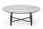 Pot, Oak Wood with Ceramic Surface Coffee Table (100x100x35 cm) COF-0961-0087 Efdeco Image 4