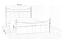 Grow Metal Bed BED-0187-0024 Efdeco Image 2
