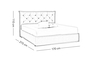 Irida Upholstered Bed BED-9102-0047 Efdeco Image 7
