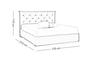 Ντυμένο κρεβάτι Irida BED-9102-0047 Efdeco Image 7