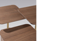 Σετ τραπεζάκια σαλονιού Square Base Walnut SMF-0937-0007 Efdeco Image 10