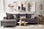 Γωνιακός καναπές Rio Cappuccino COR-0088-0715 Efdeco Image 2