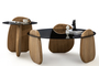 Τραπεζάκι σαλονιού Markiz Oak COF-0935-0016 Efdeco Image 2