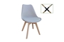 Καρέκλα Martin PP Γκρι (Ξύλινο πόδι) CHA-0146-0134 Efdeco