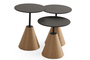 Boston Black Oak Nesting Tables SMF-0935-0024 Efdeco Image 3