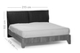 Mix Upholstered Bed BED-0079-0064 Efdeco Image 3