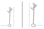 Unique, lacquered coat stand 150cm MON-0888-00012 Efdeco Image 5