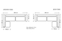 Γωνιακός καναπές Napoli Μόκα COR-0088-0311 Efdeco Image 3