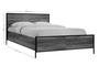 Pallet Double Bed, Wooden (160x200 cm) BED-0146-0044 Efdeco Image 2