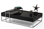Τραπεζάκι σαλονιού Crown Black COF-0935-0039 Efdeco Image 4