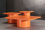 Large Orange Coffee Table COF-0937-0014 Efdeco Image 3