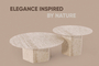 Travertine Tall Coffee Table COF-0937-0037 Efdeco Image 3