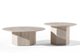 Travertine Tall Coffee Table COF-0937-0037 Efdeco Image 6