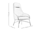 Seville, Mocha Armchair ARM-0962-00331 Efdeco Image 3