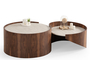 Τραπεζάκι σαλονιού Atlantis walnut COF-0935-0030 Efdeco