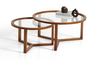 Geometric Glass Coffee Table Set COF-0937-0030 Efdeco